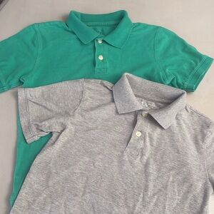 Lot of 2 Boys Short Sleeve Polo Shirt Size. Medium